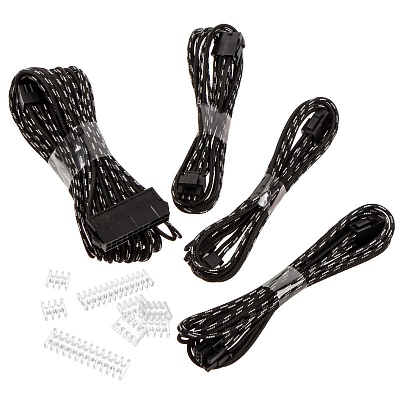 Phanteks Extension Cable Combo Pack S-Pattern - Black/Silver