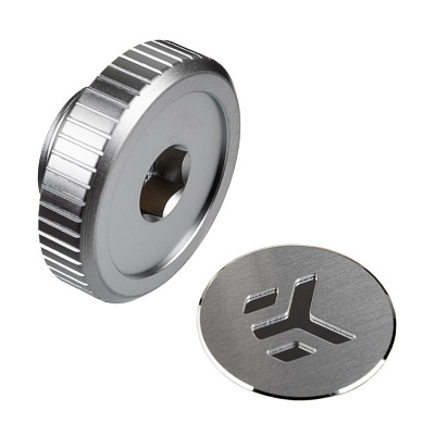EK-Quantum Torque Plug w/Badge - Satin Titanium