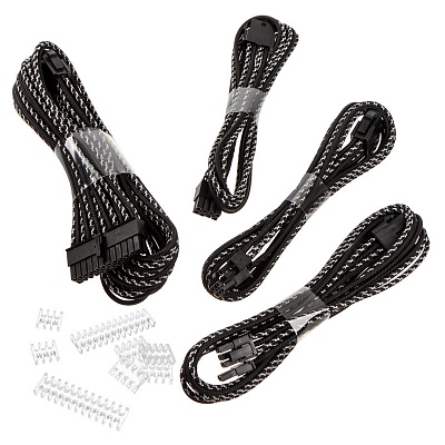 Phanteks Extension Cable Combo Pack X-Pattern - Black/Silver