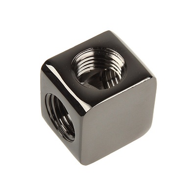 EK-AF X-Splitter 4F G1/4 - Black Nickel