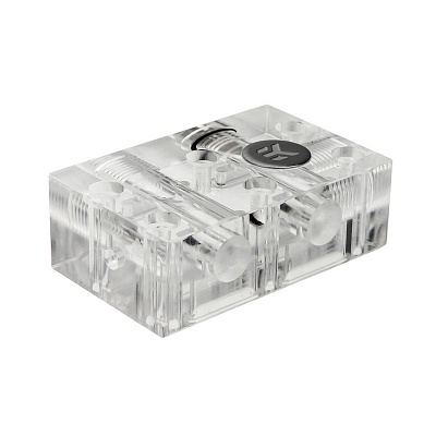 EK-FC Terminal DUAL Parallel 1-Slot - Plexi