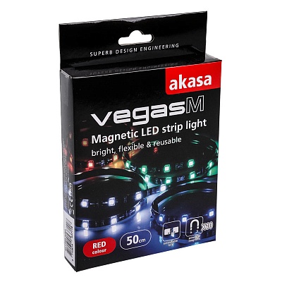 Akasa Vegas M Magnetic LED strip - Red