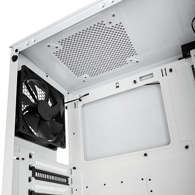Phanteks Eclipse P300 Mid Tower Case, Tempered Glass - White