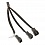EK-Cable Y-Splitter 3-Fan DC (10cm)